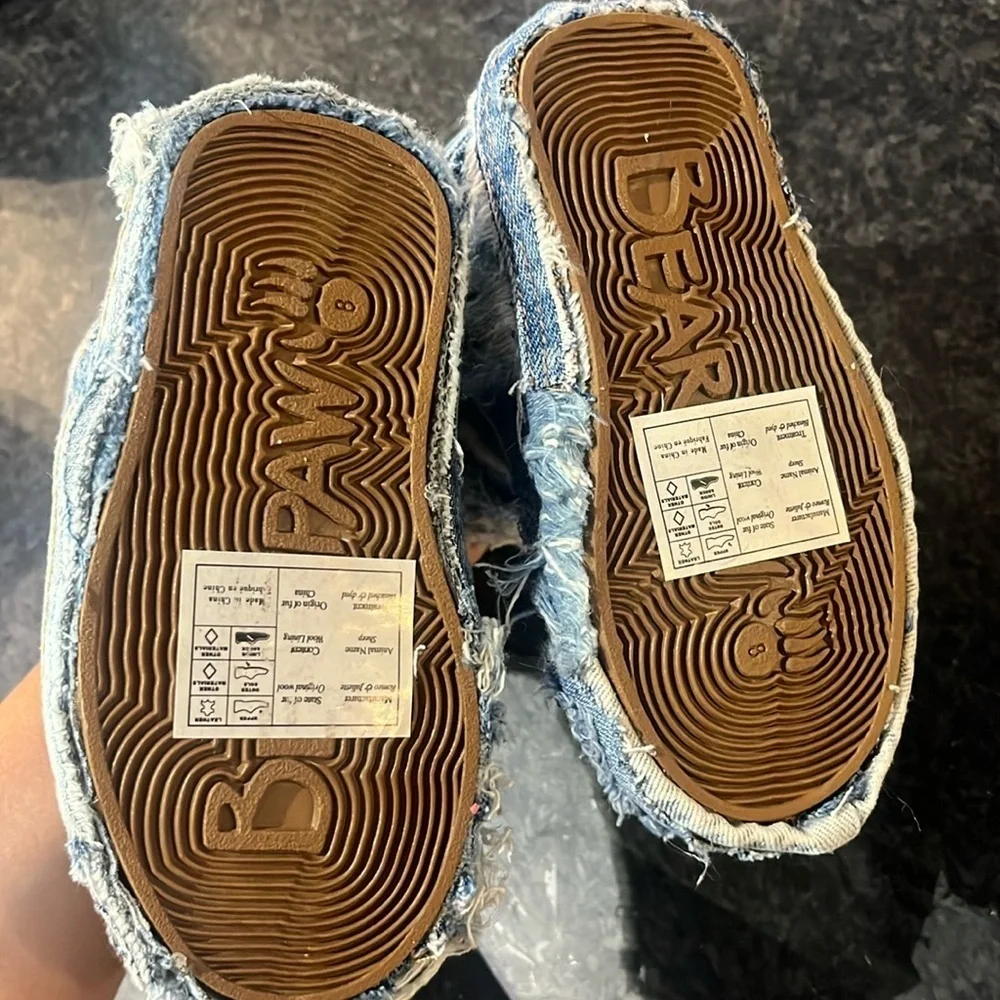 NWOT Kids BearPaw Denim Boots